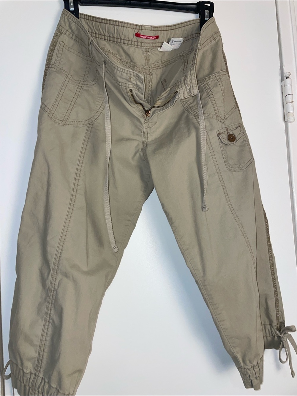 Lands' End Beige Khaki Cargo Jogger Pants